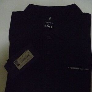 NWT BOSS PORSCHE BOSS X POLO SHIRT - BLACK - XL
